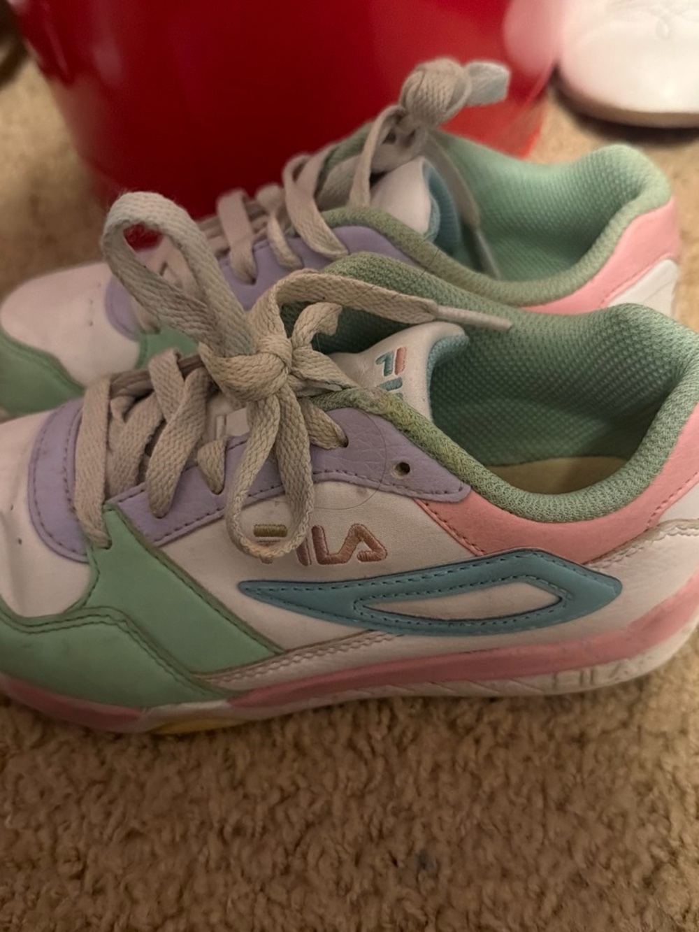 Fila Kids Pastel Multi-Color Low Top Sneakers
